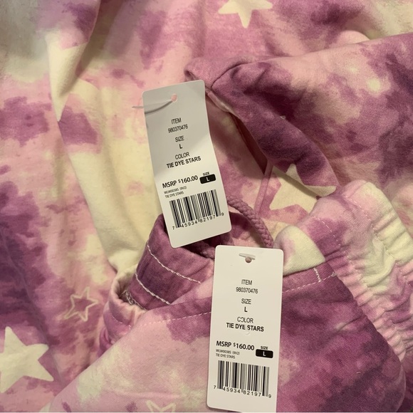 NWT Wildfox Tie Dye Star Lounge Set - Picture 7 of 7